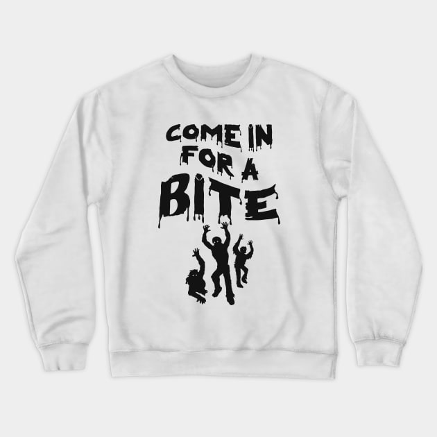 ombie Halloween Party Funny Quote Crewneck Sweatshirt by Inogitna Designs